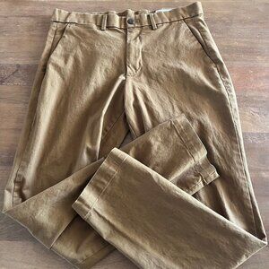 GAP Slim Stretch Modern Khakis in Brown Size 32x30 (True Waist 34" & 28" inseam)
